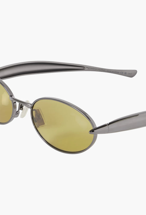 Sardine Oval-Frame Gold-Tone Sunglasses